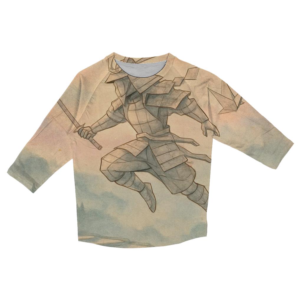 Random Paper Kite Samurai designer 3/4 sleeve blouses