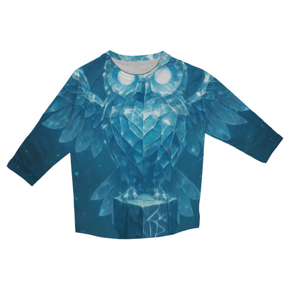 Random Crystal Owl Oracle designer 3/4 sleeve blouses