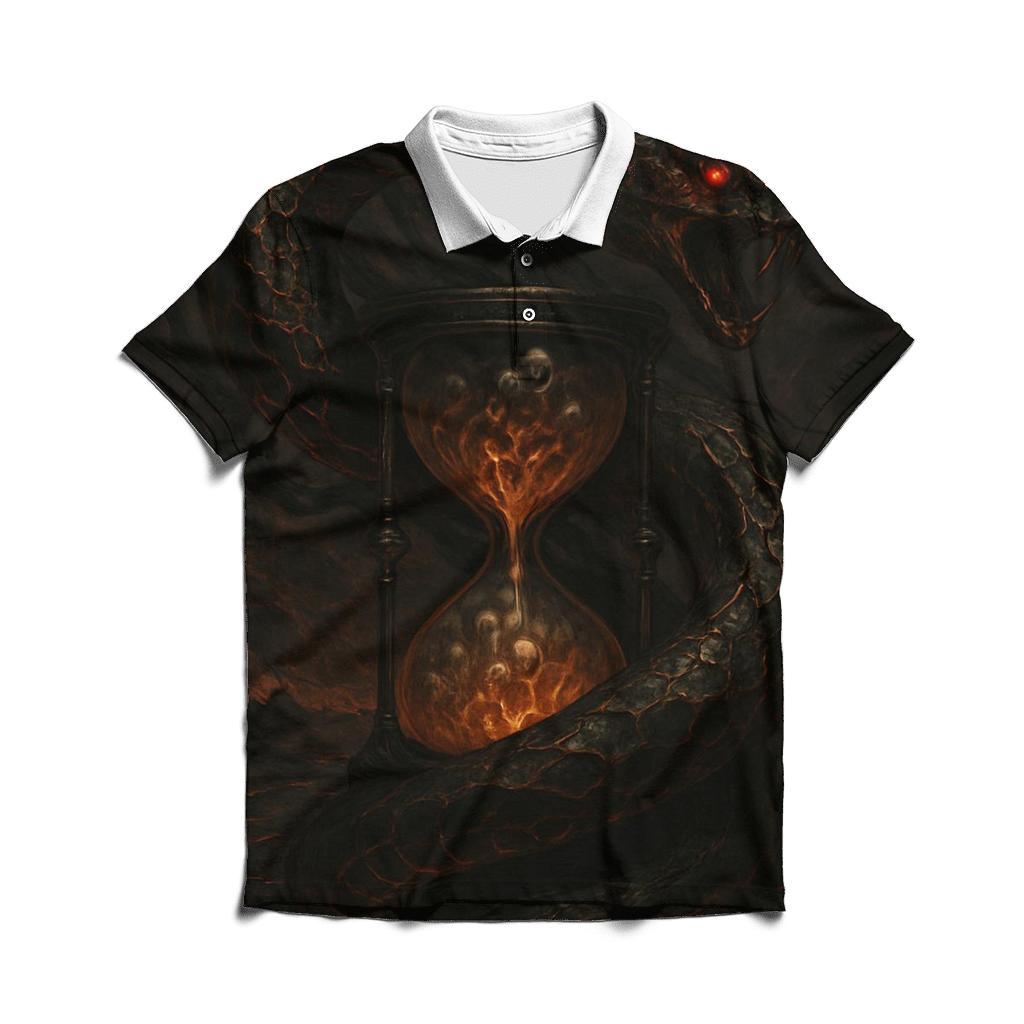 Serpent Of The Fallen Hourglass premium cotton polo shirts