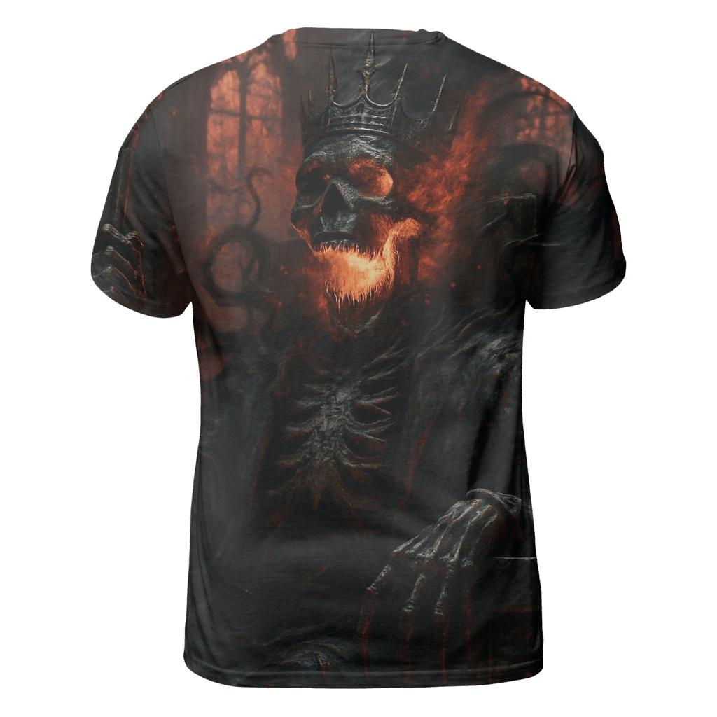 Ashen Skull Sovereign artistic all-over print tops