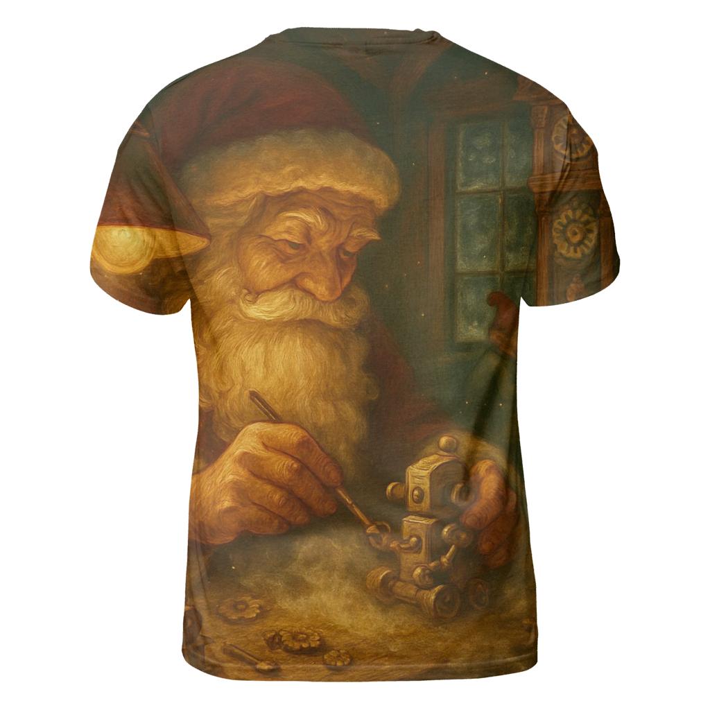 Workshop Clockwork Santa custom all-over print shirts