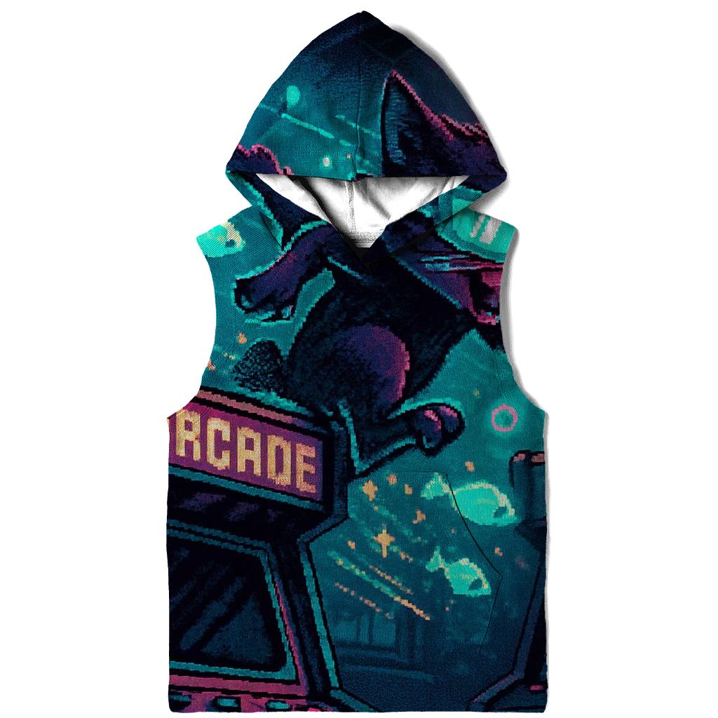 Retro Arcade Alley Cat premium hoodies