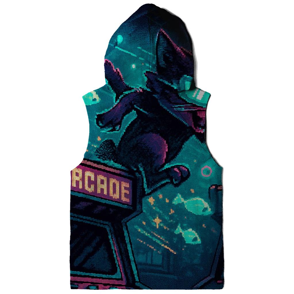 Retro Arcade Alley Cat premium hoodies