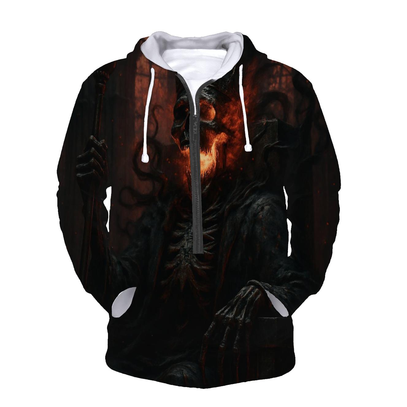 Ashen Skull Sovereign graphic hoodies