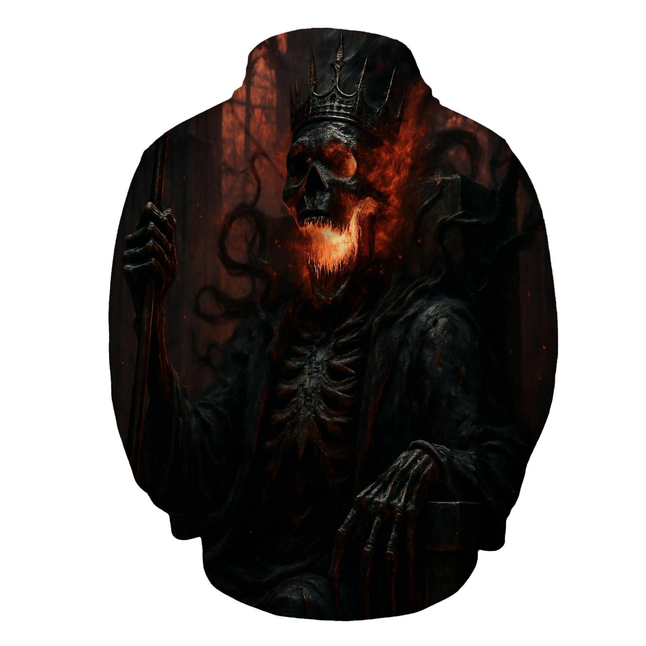 Ashen Skull Sovereign graphic hoodies