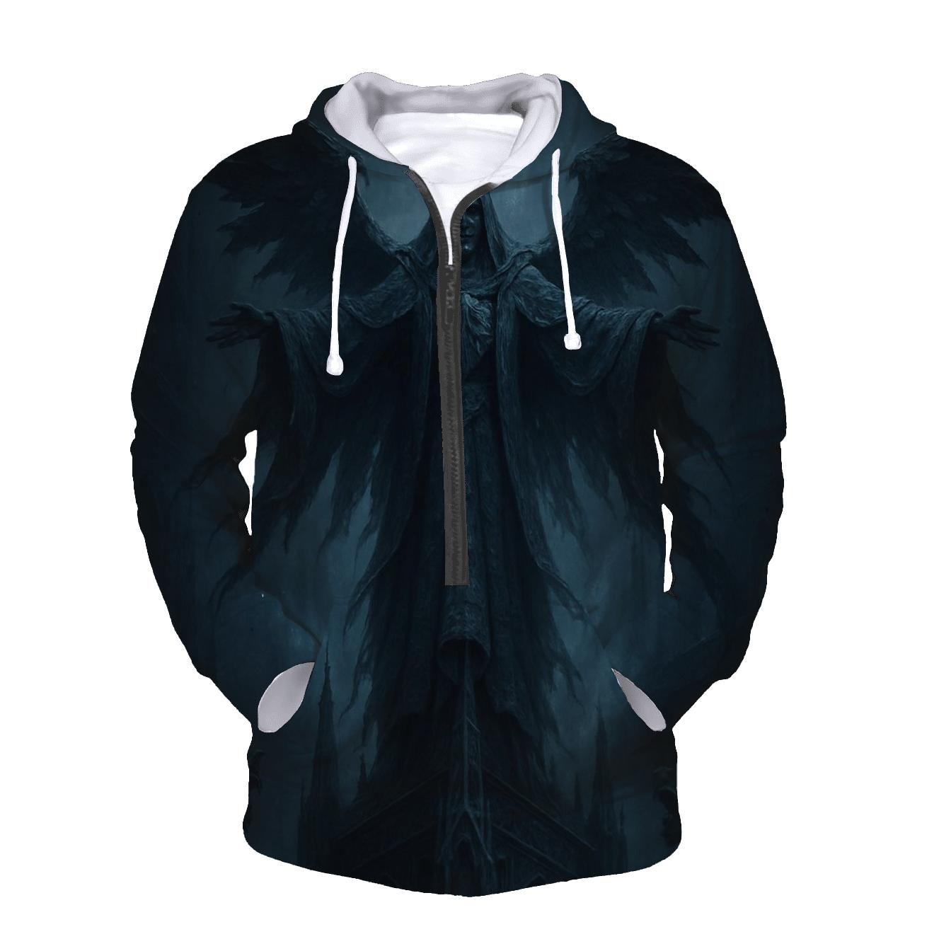 Nightmarish Cathedral Sentinel graphic hoodies