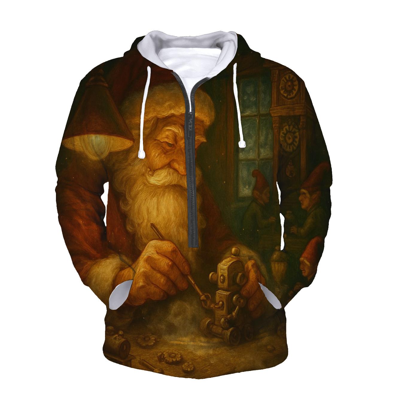 Workshop Clockwork Santa zip-up hoodies