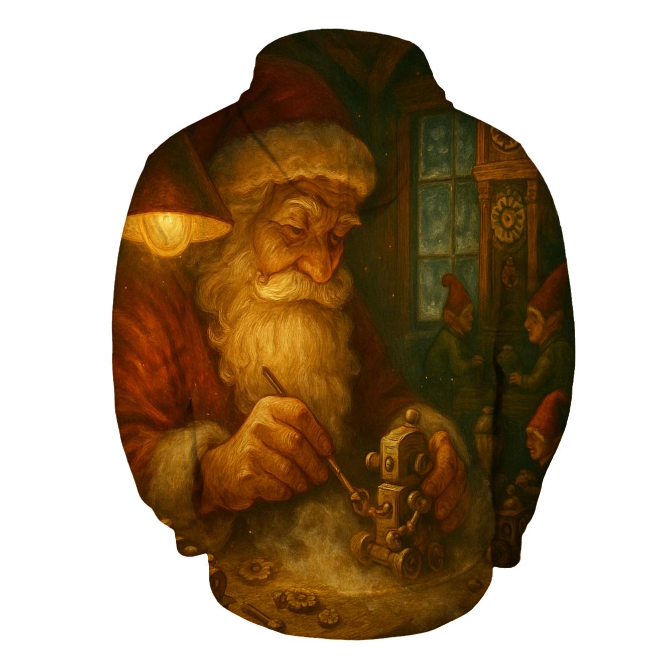 Workshop Clockwork Santa zip-up hoodies