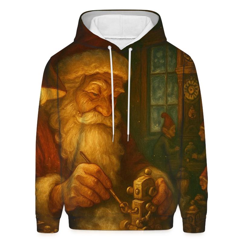 Workshop Clockwork Santa graphic hoodies