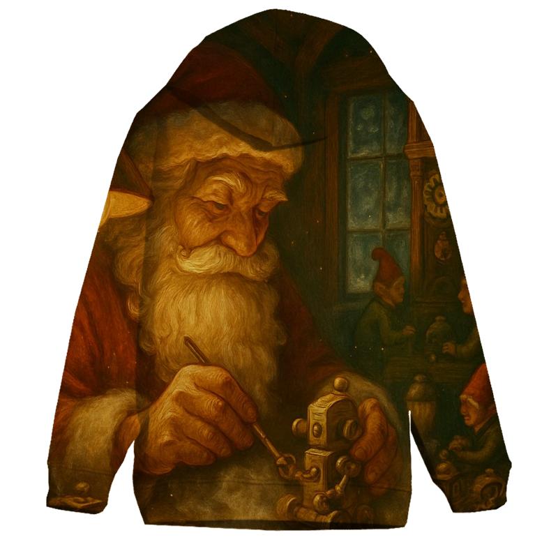 Workshop Clockwork Santa graphic hoodies