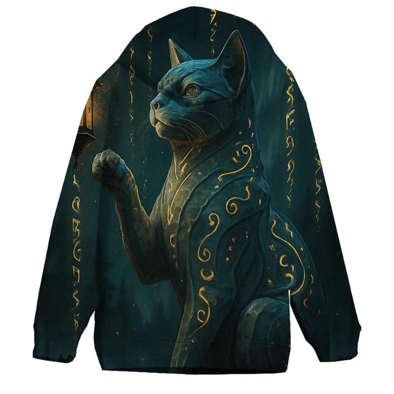 Mystic Guardian Cat Totem hoodie trends