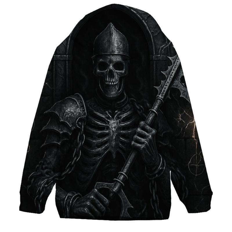 Iron Warden Of The Hollow Gate graphic hoodies