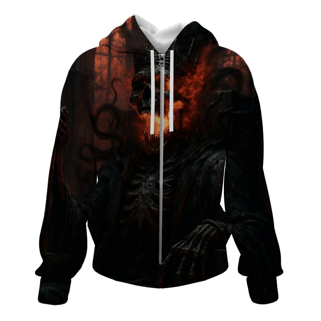 Ashen Skull Sovereign graphic hoodies