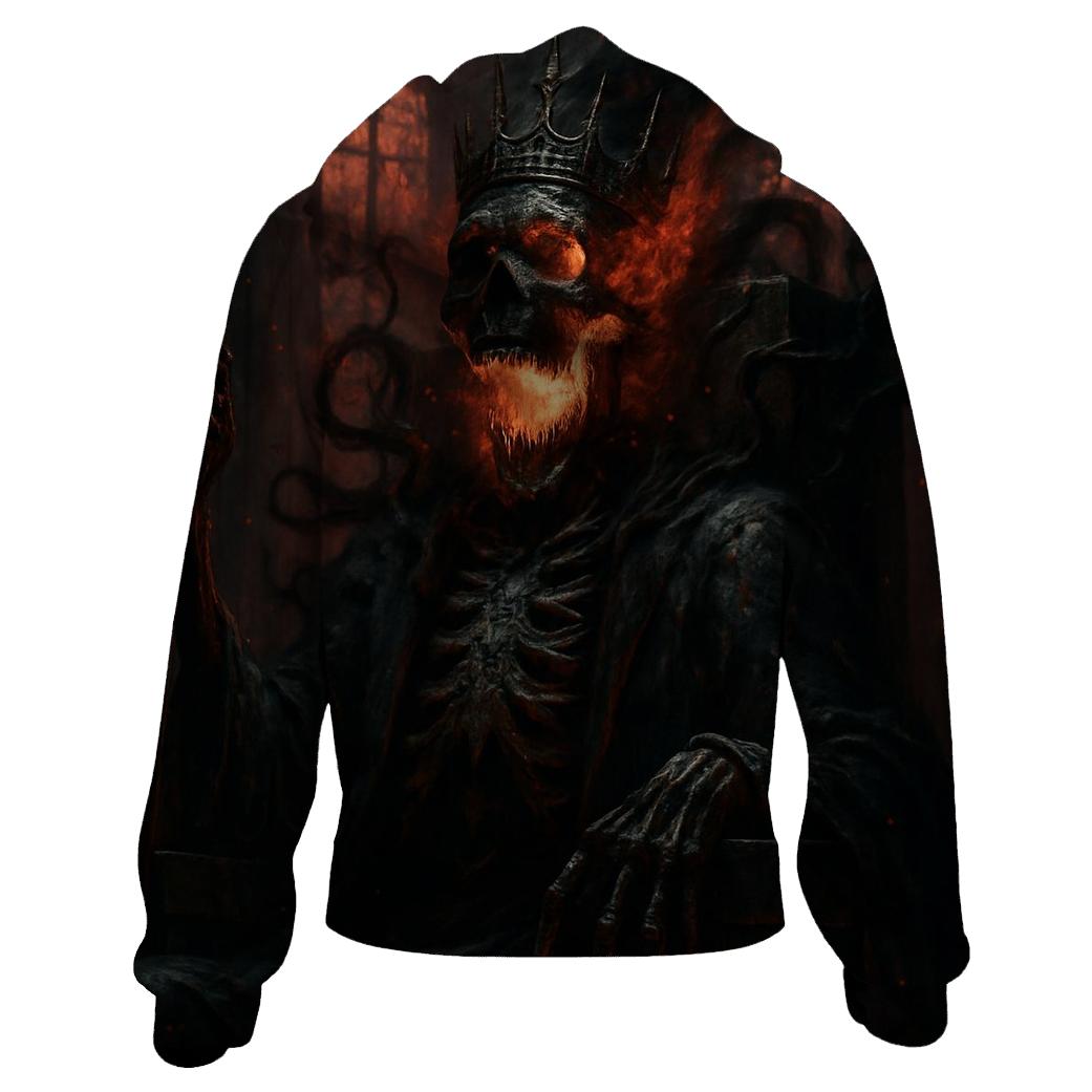 Ashen Skull Sovereign graphic hoodies