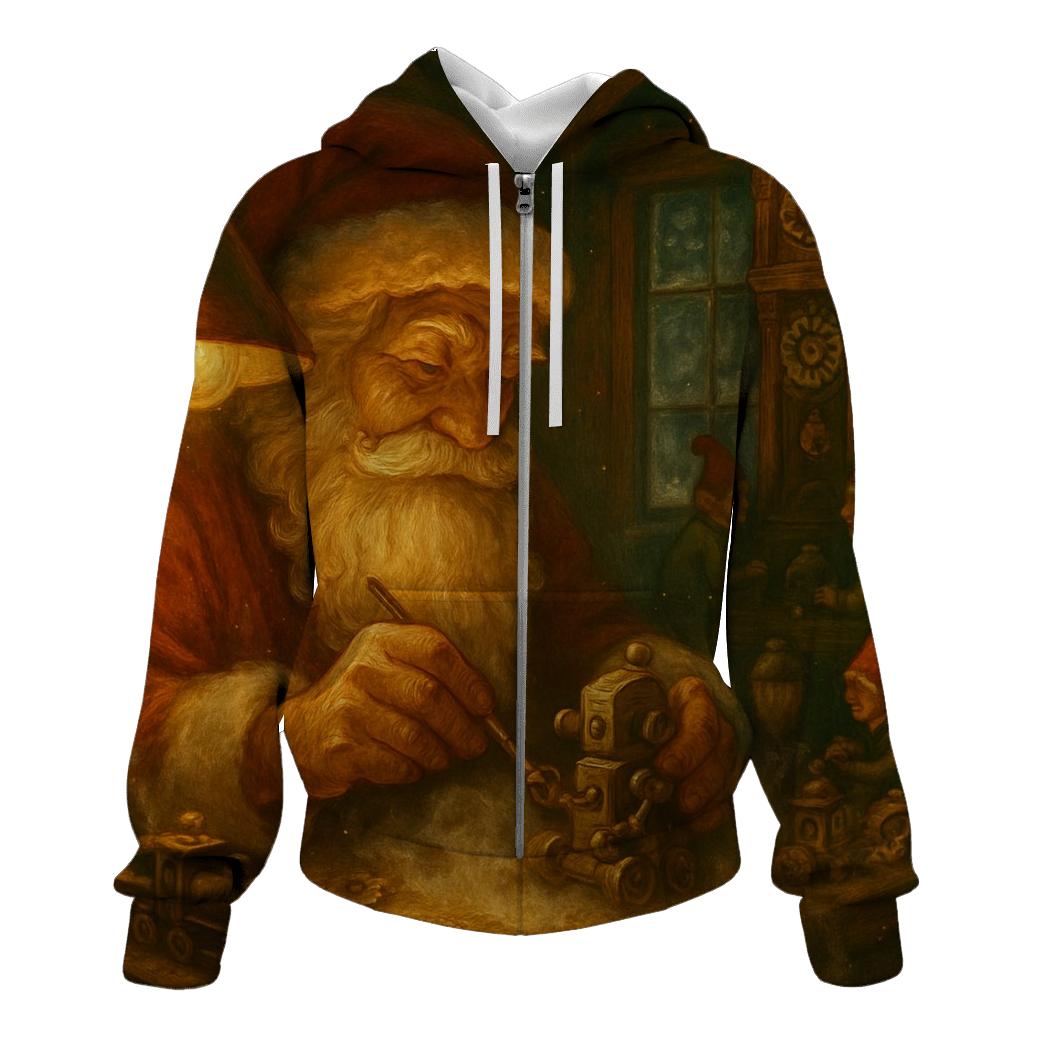 Workshop Clockwork Santa custom hoodies