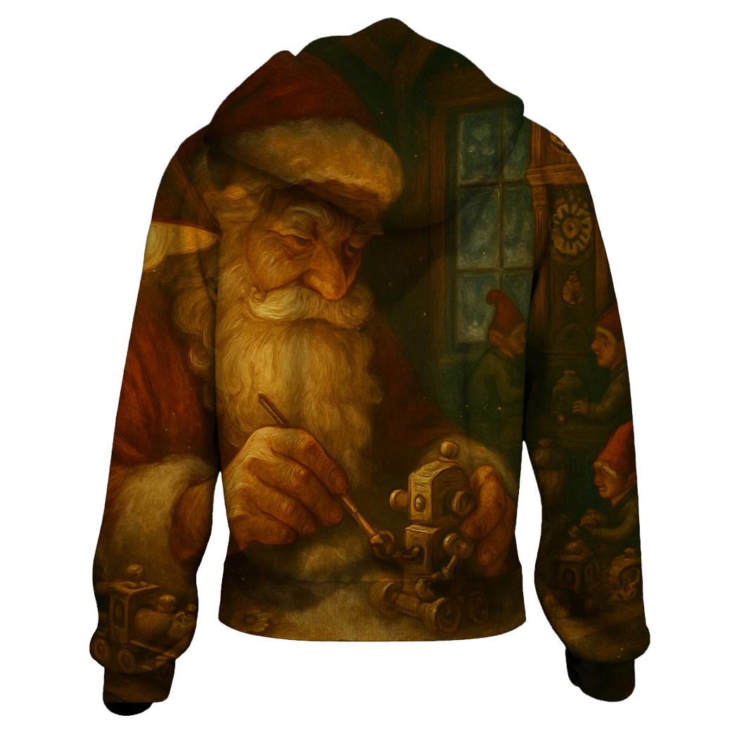 Workshop Clockwork Santa custom hoodies