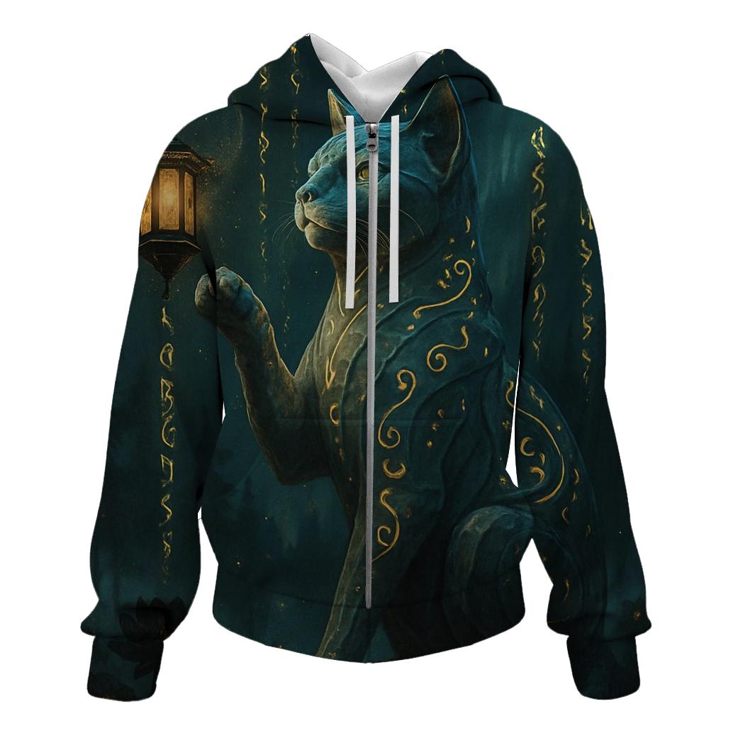 Mystic Guardian Cat Totem custom hoodies