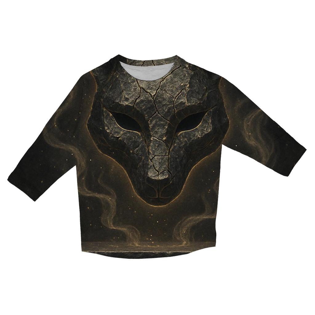 Random Galactic Fox Mask casual three quarter sleeve shirts