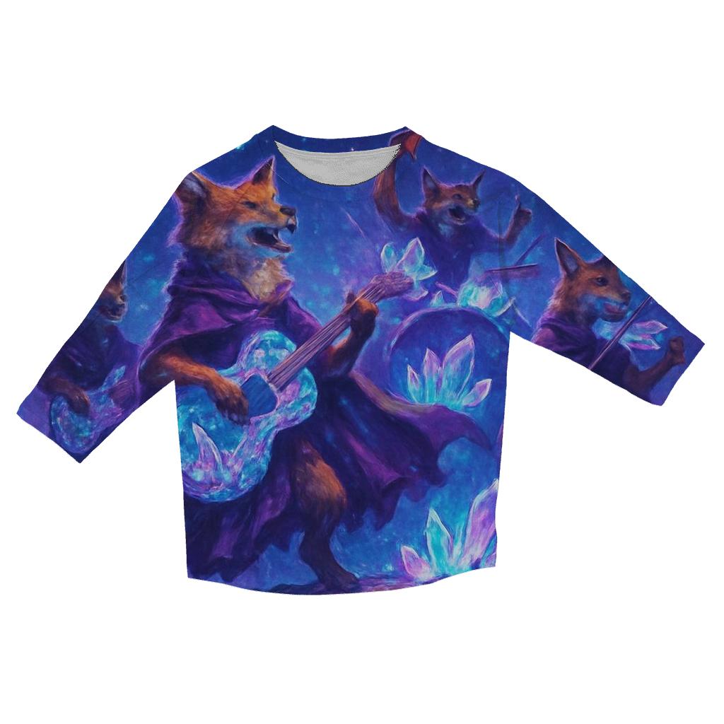 Random Geode Foxband casual three quarter sleeve shirts