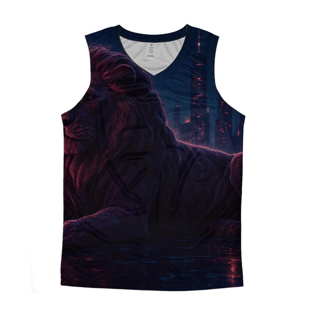 Random Velvet Skyline Lion stylish racerback tanks