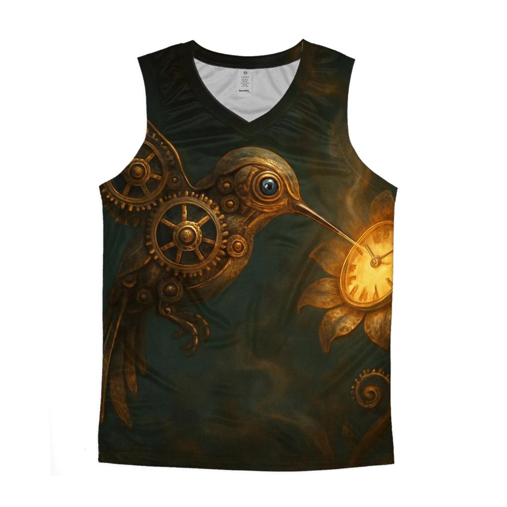 Random Clockwork Hummingbird stylish racerback tanks