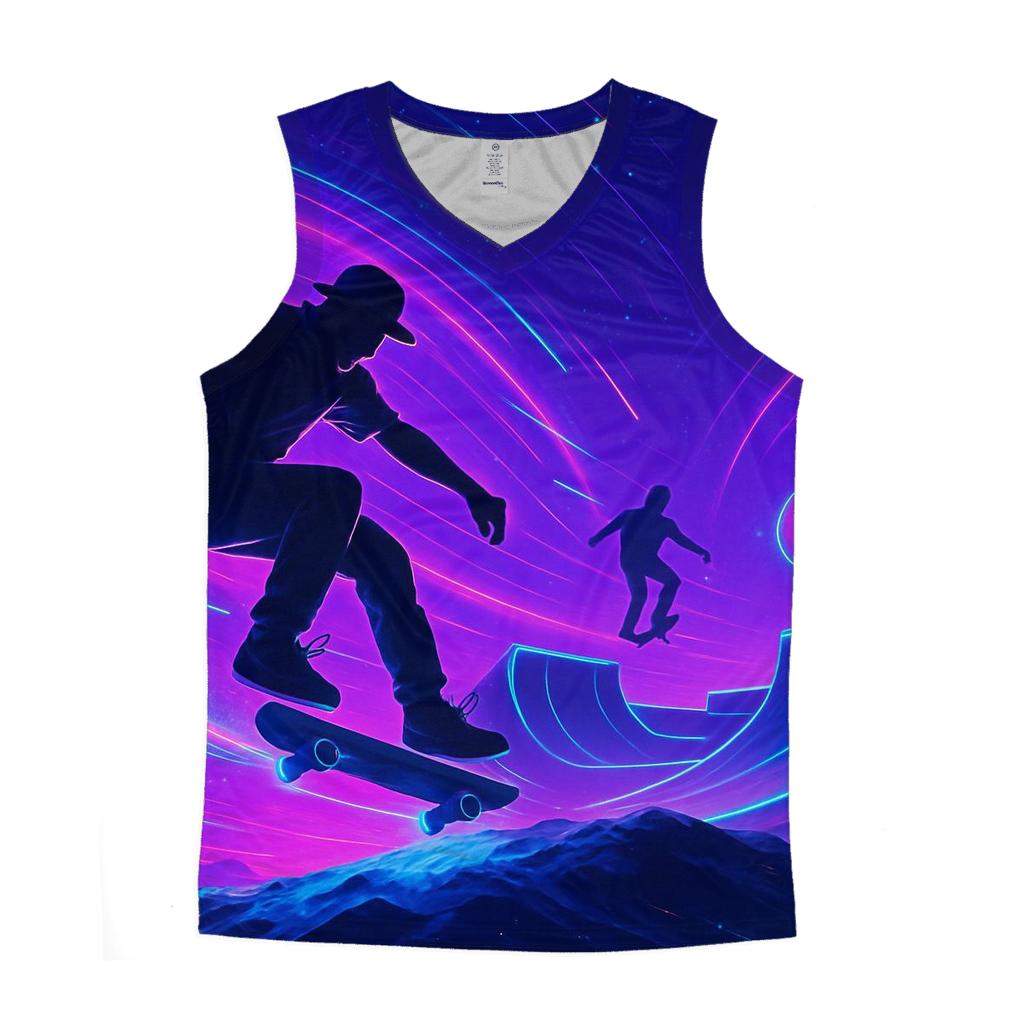 Random Stardust Skatepark cotton sleeveless tops