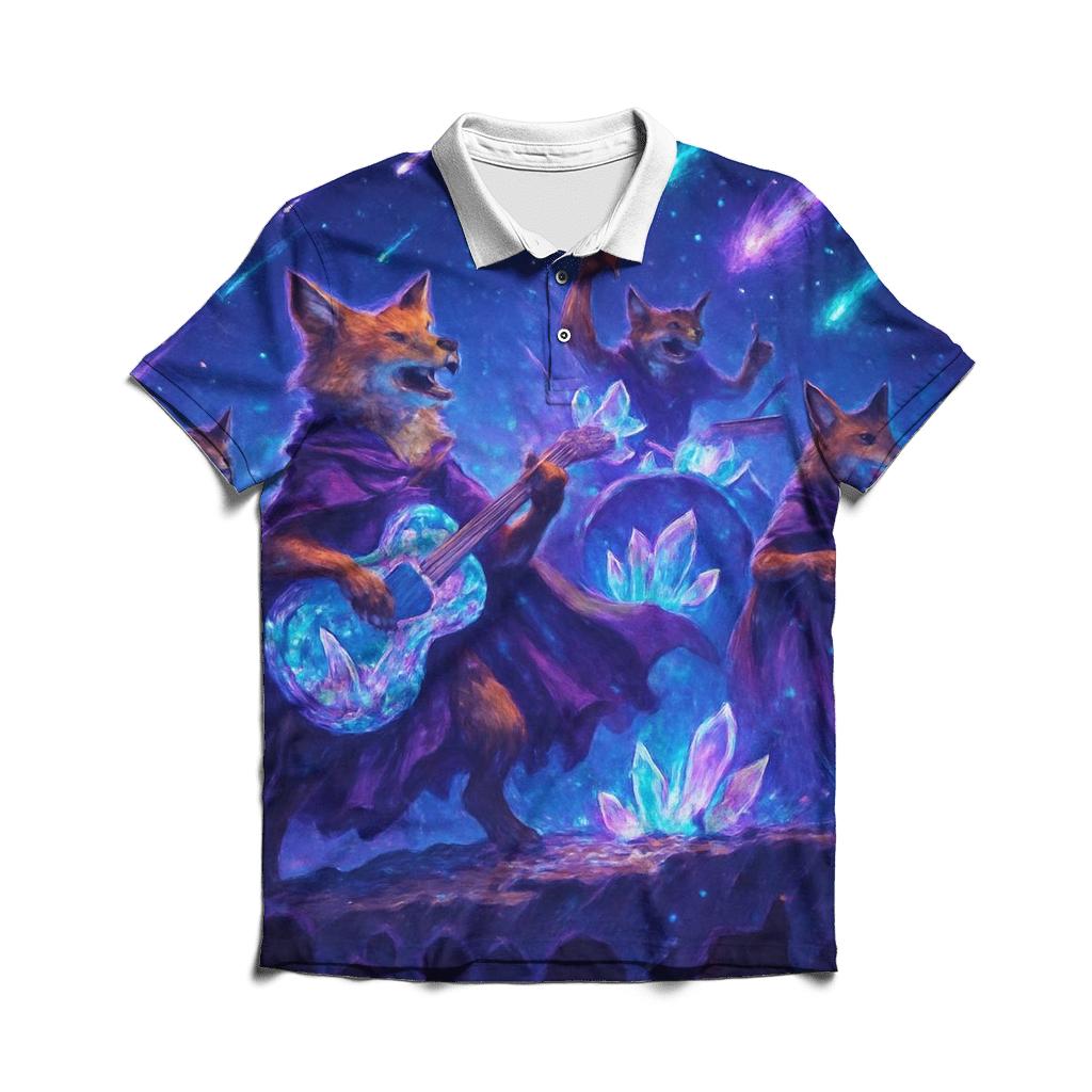 Random Geode Foxband custom polo shirts