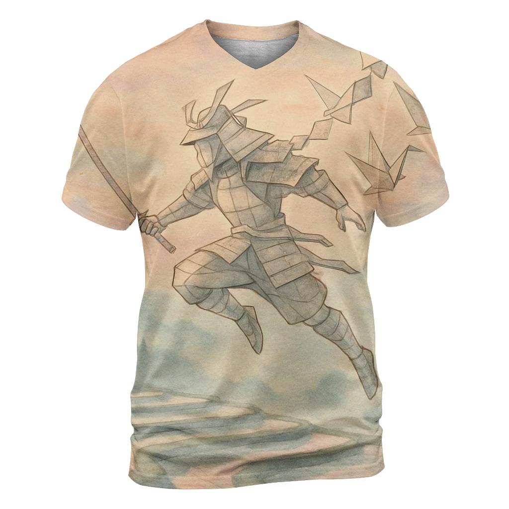 Random Paper Kite Samurai trendy printed shirt styles