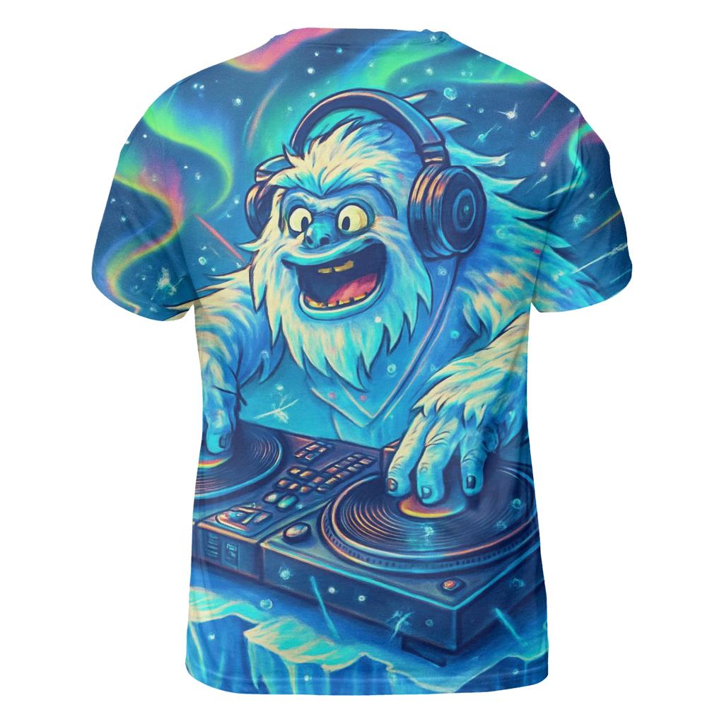 Random Mountain DJ Yeti unique graphic print tees