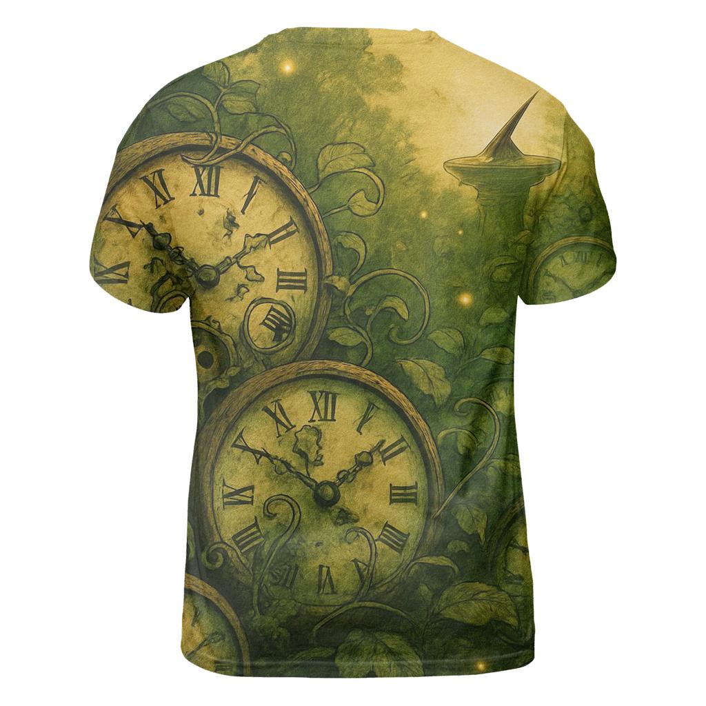 Random Clockface Garden designer pattern shirts