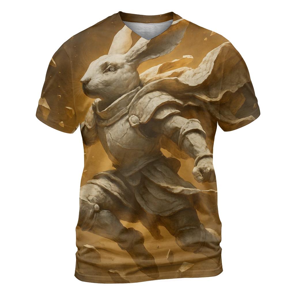 Random Marble Knight Rabbit custom all-over print shirts