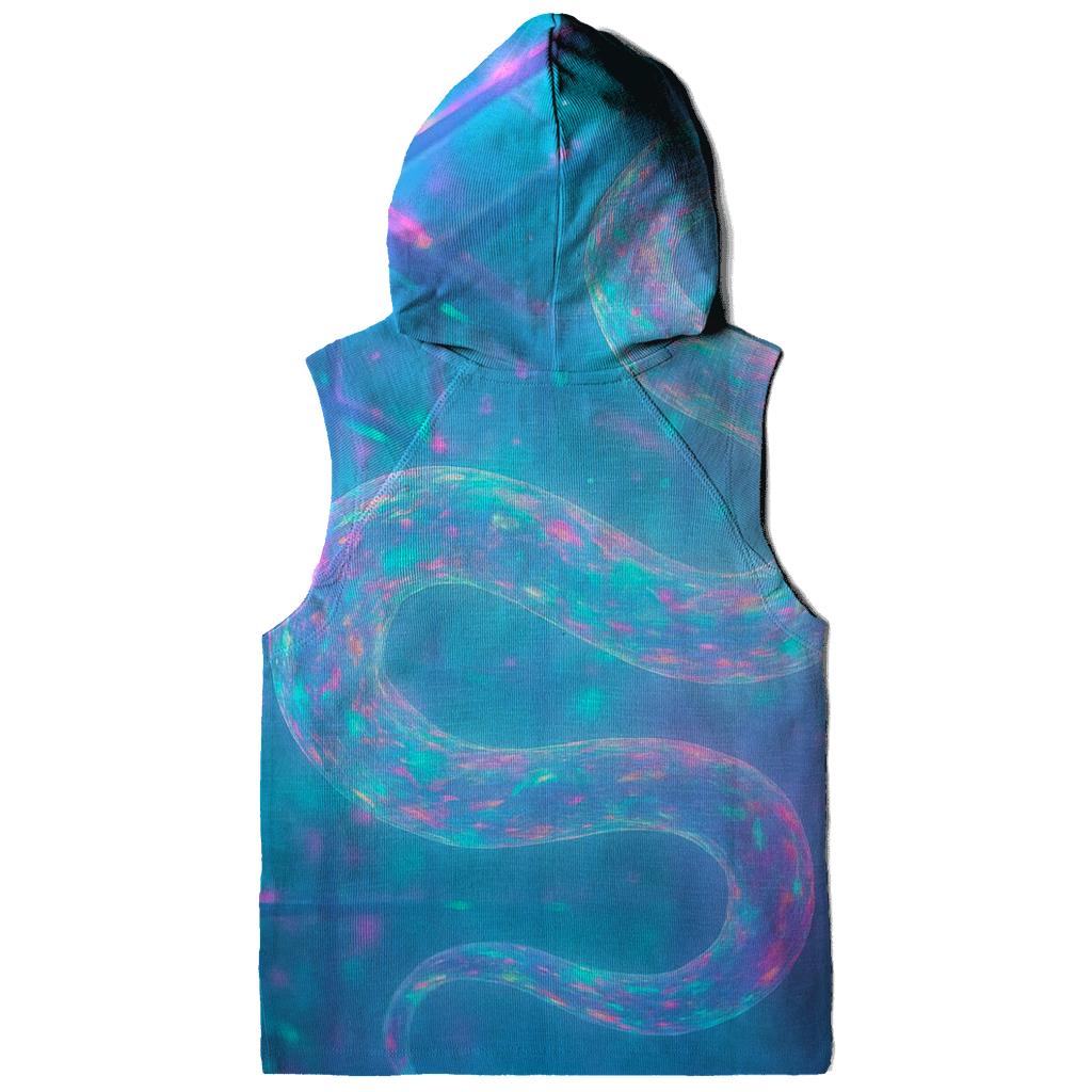 Random Holographic Garden Serpent graphic hoodies