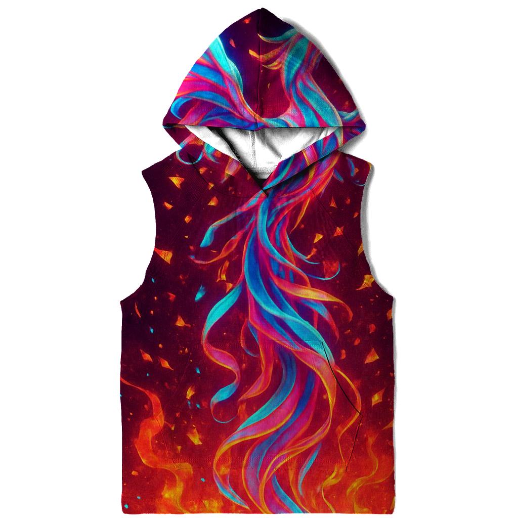 Random Neon Folded Phoenix zip-up hoodies