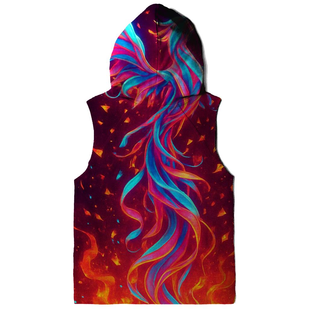 Random Neon Folded Phoenix zip-up hoodies