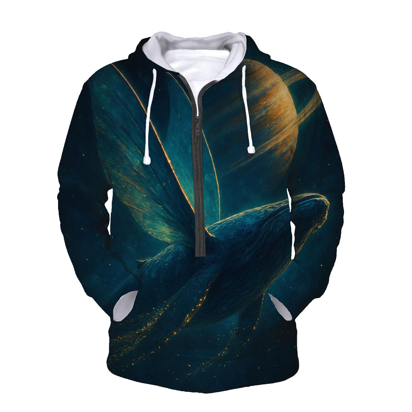 Random Solar Sail Whale custom hoodies