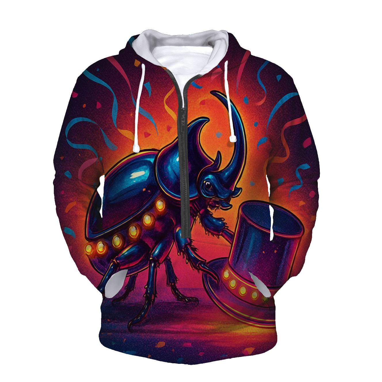 Random Neon Carnival Beetle premium hoodies