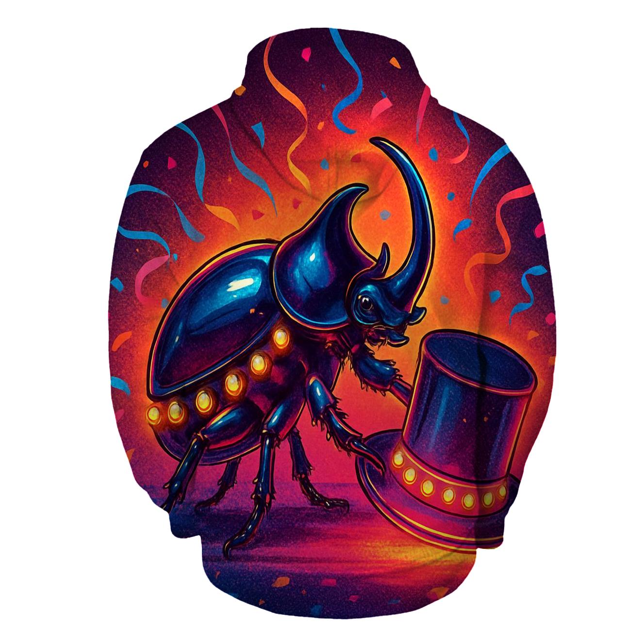 Random Neon Carnival Beetle premium hoodies