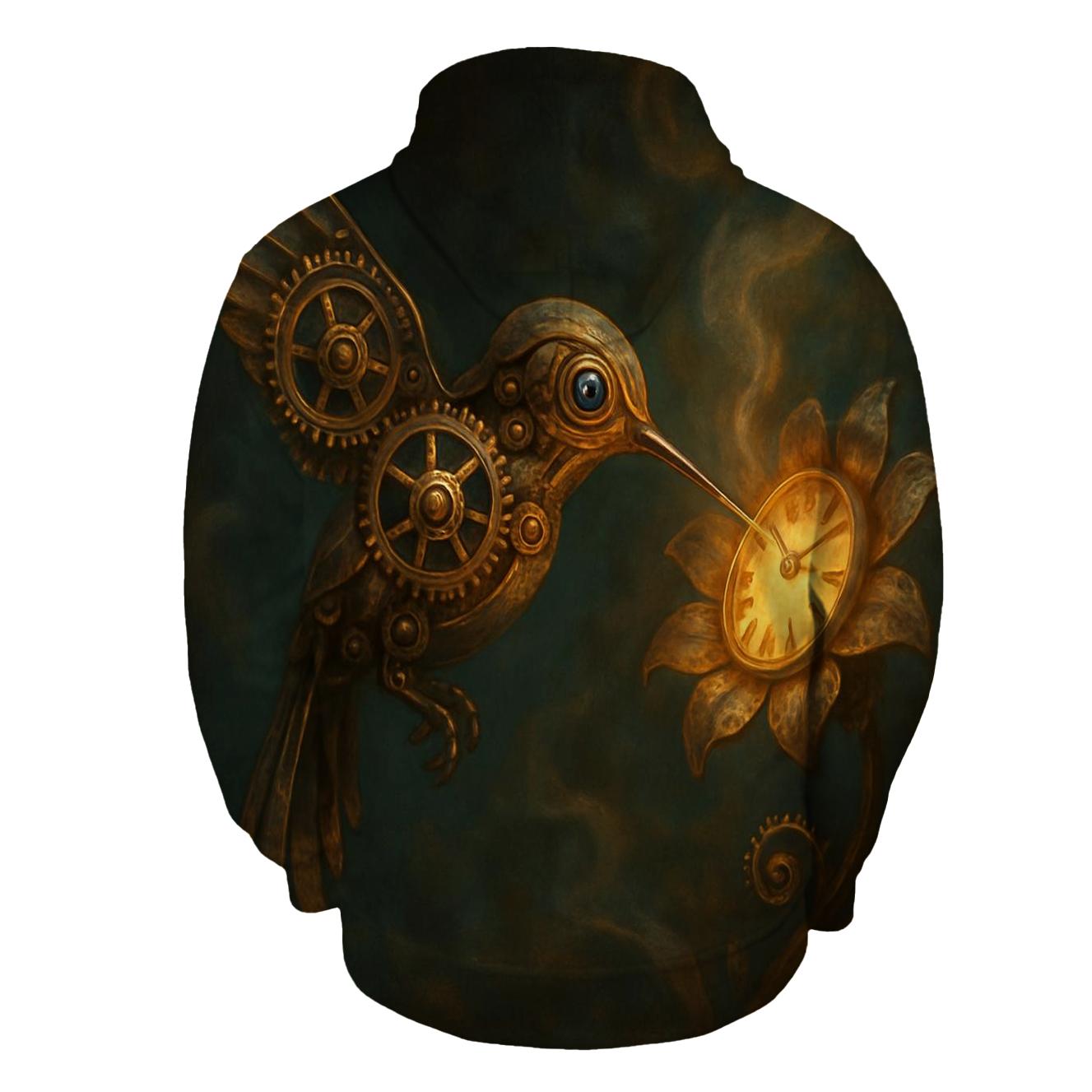 Random Clockwork Hummingbird pullover hoodies