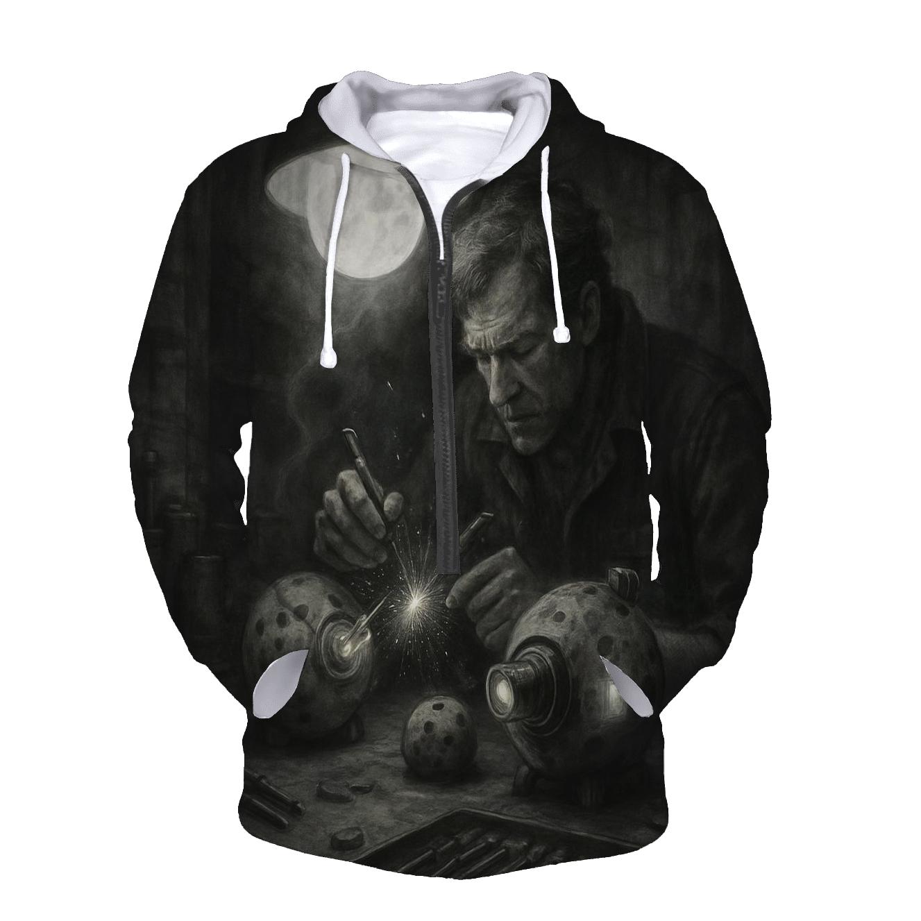 Random Moonlight Mechanic zip-up hoodies