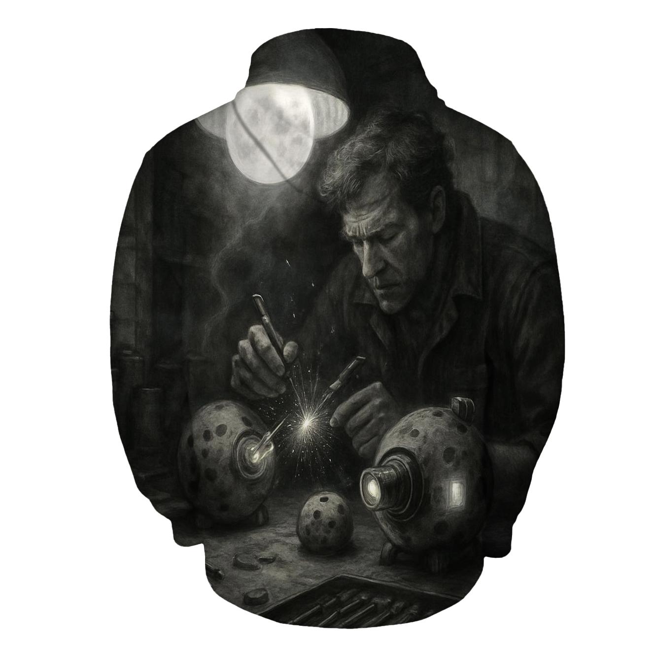 Random Moonlight Mechanic zip-up hoodies