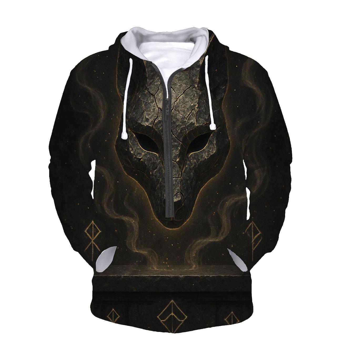 Random Galactic Fox Mask zip-up hoodies