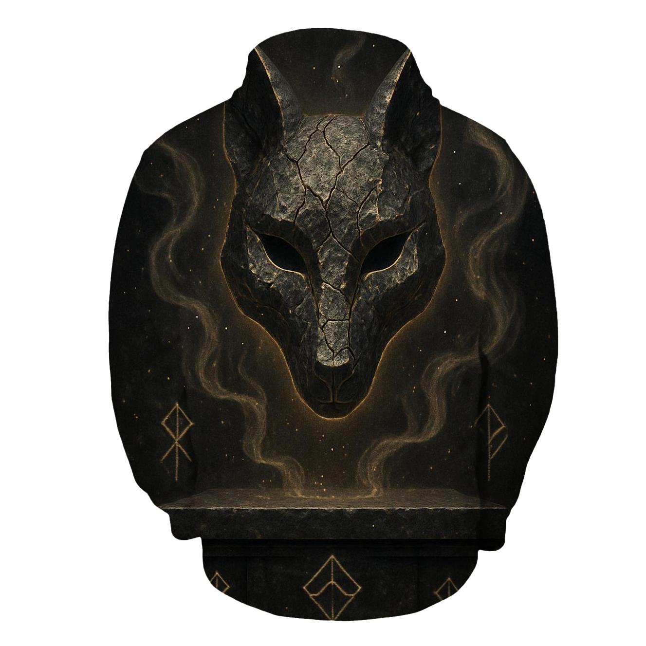 Random Galactic Fox Mask zip-up hoodies