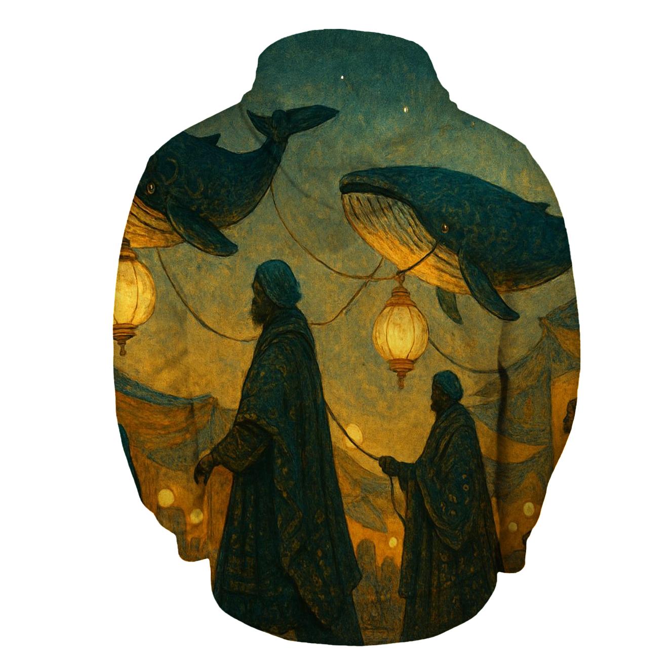 Random Lantern Whale Caravan heavyweight hoodies