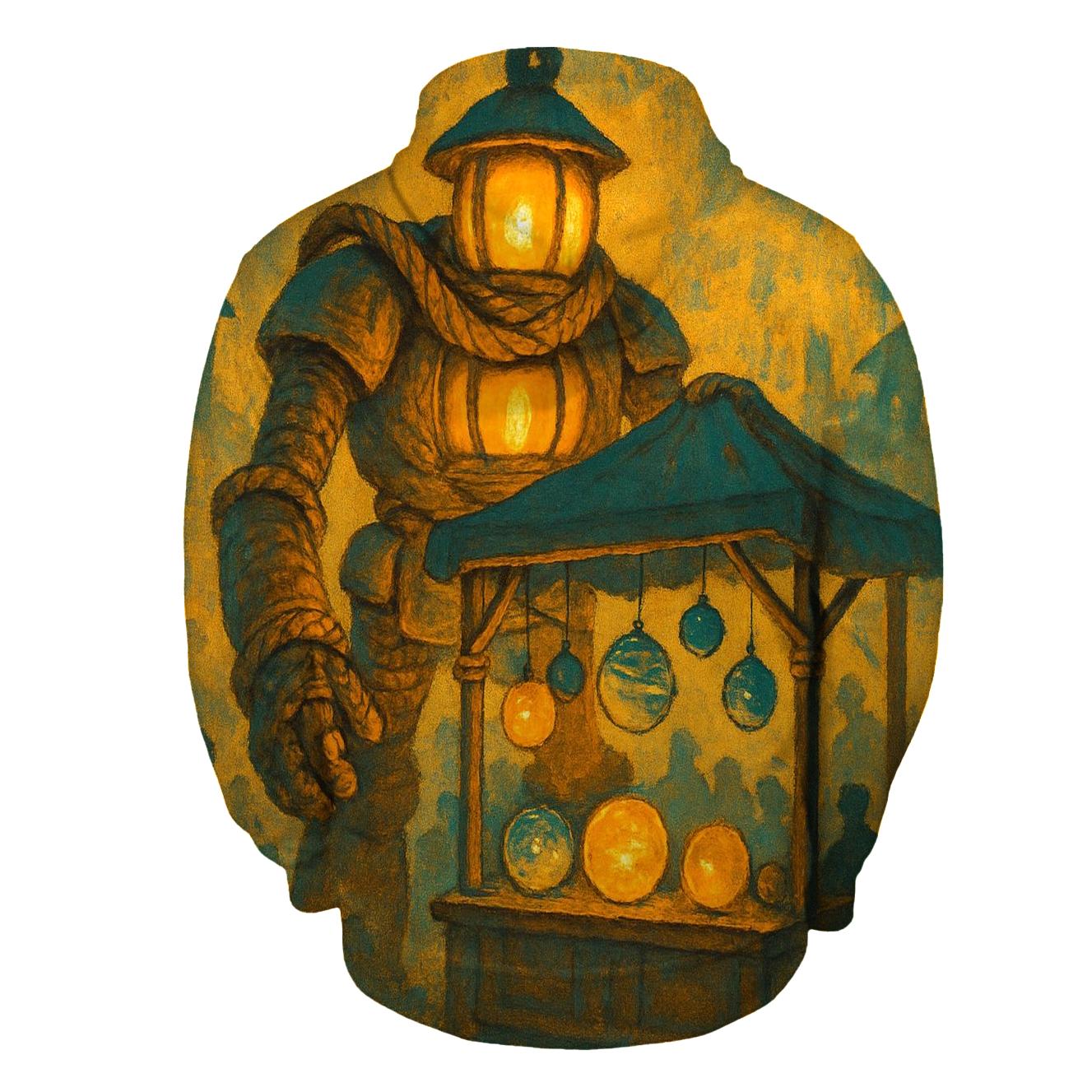 Random Lantern Market Golem zip-up hoodies