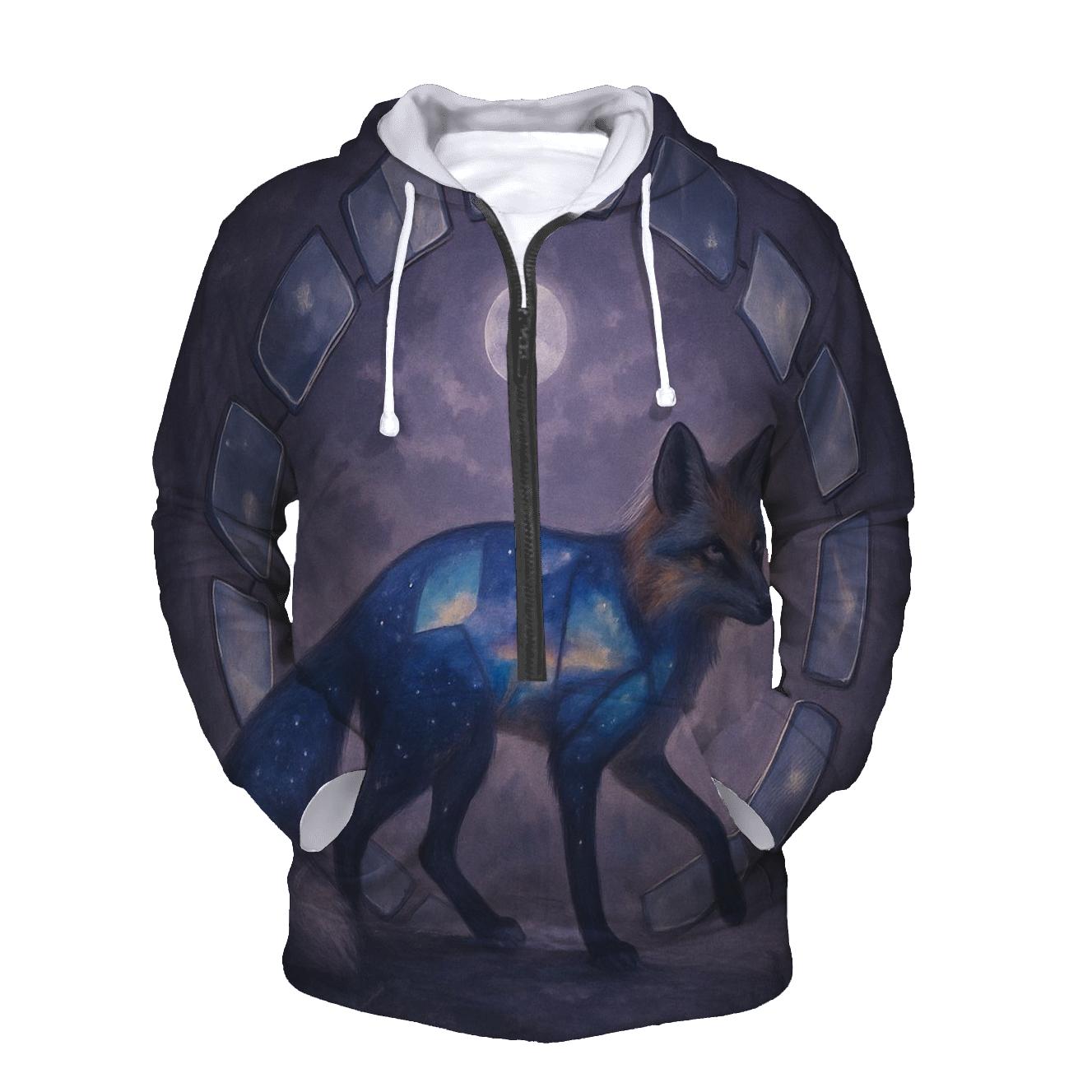 Random Sable Mirror Fox pullover hoodies