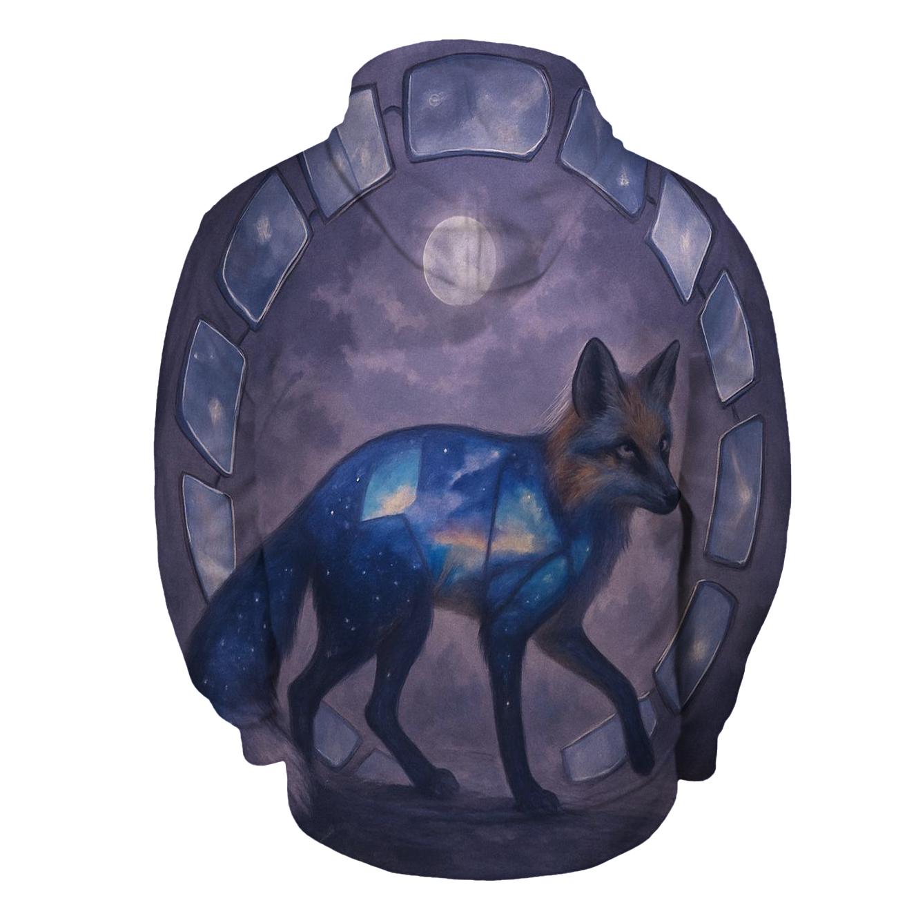 Random Sable Mirror Fox pullover hoodies