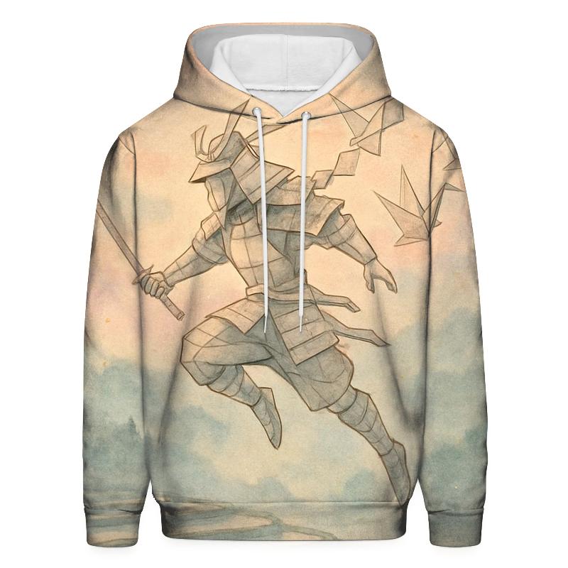 Random Paper Kite Samurai printed hoodies