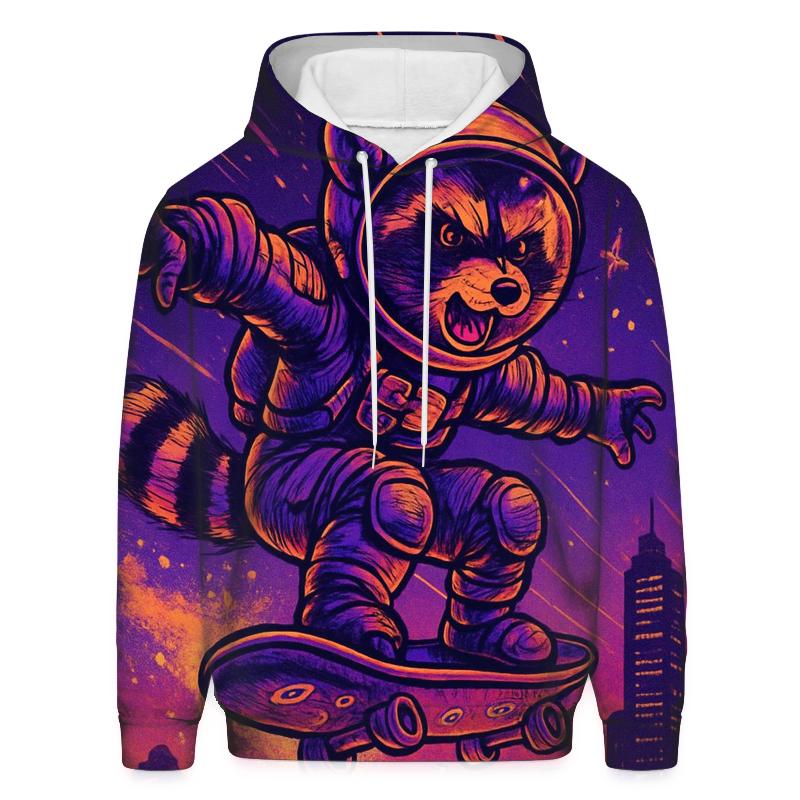 Random Astro Skate Raccoon lightweight hoodies