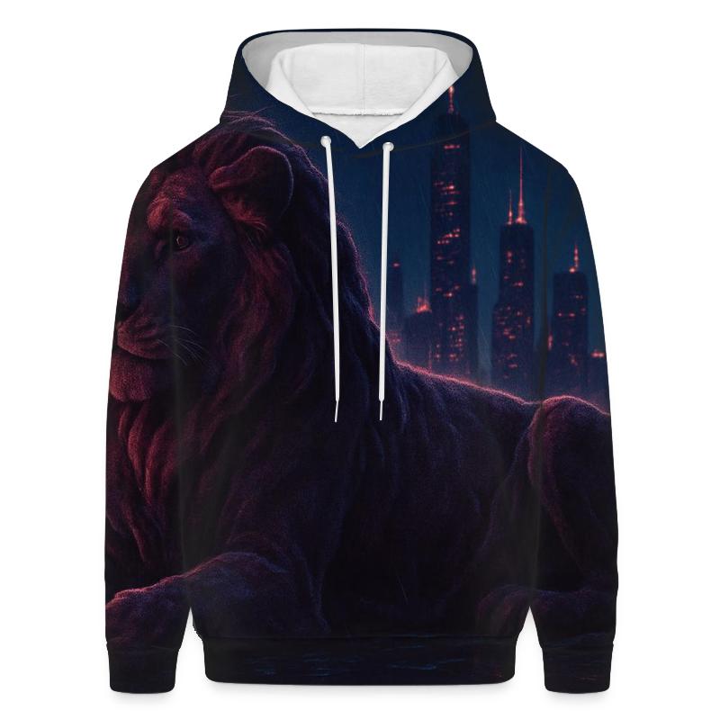 Random Velvet Skyline Lion premium hoodies
