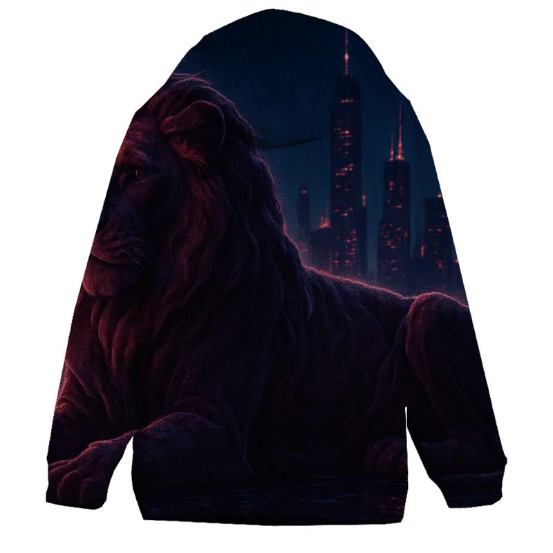 Random Velvet Skyline Lion premium hoodies